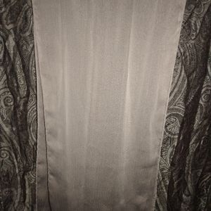 sheer Satin grey scarf